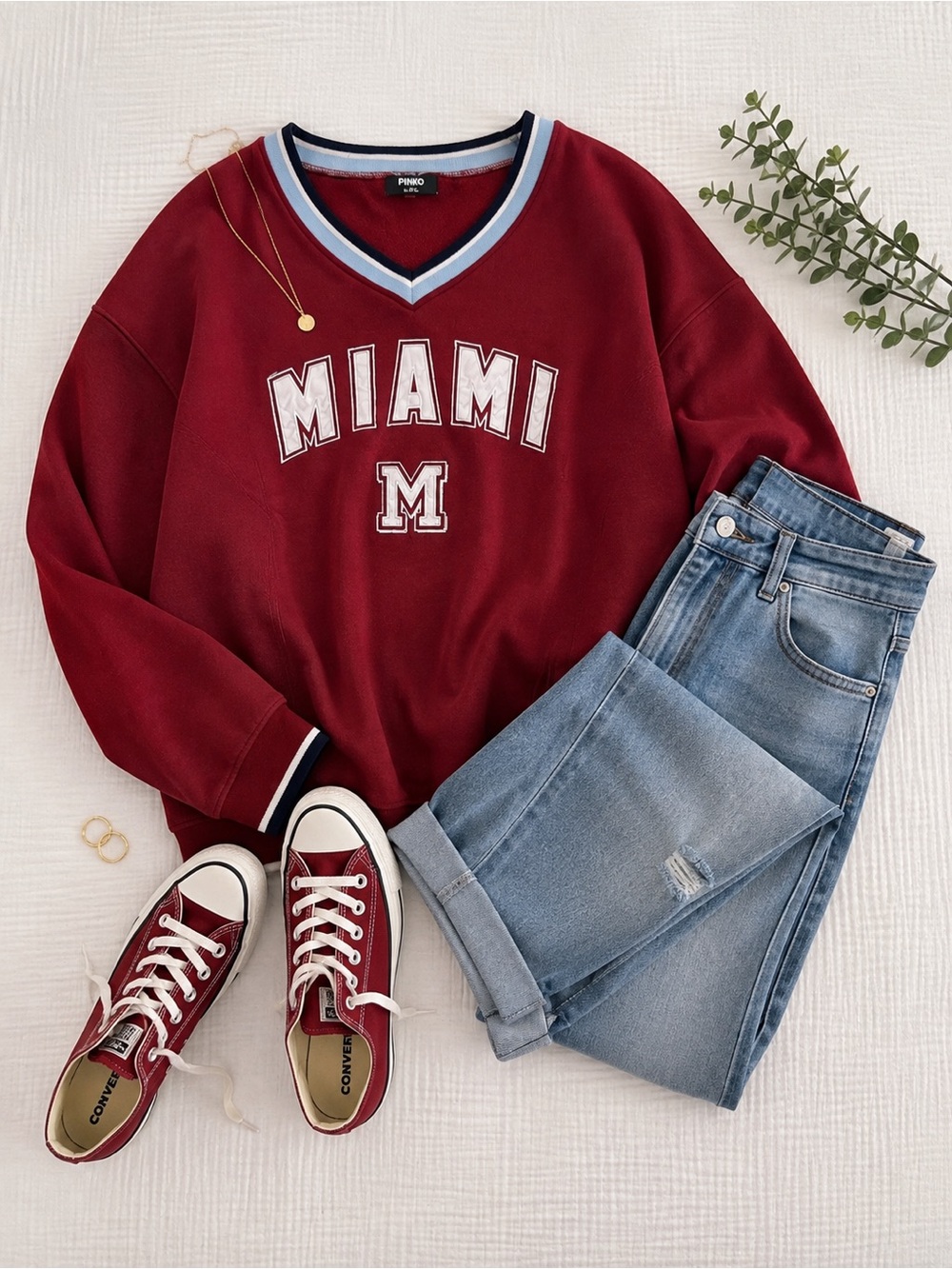 Miami University Red Oversized Sweatshirt 3X